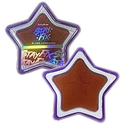 Blush Compacto Estrela Grupo 02 Stay Fix Ruby Rose HB-574-G2 Cor ST40