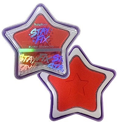 Blush Compacto Estrela Grupo 02 Stay Fix Ruby Rose HB-574-G2 Cor ST50