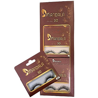 Cílios Postiços 3D F006 Mandala MC018 - Box c/ 10 unid
