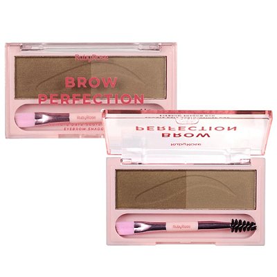 Sombra para Sobrancelhas Duo Brow Perfection Ruby Rose HB-E2501 Cor 03 e 04