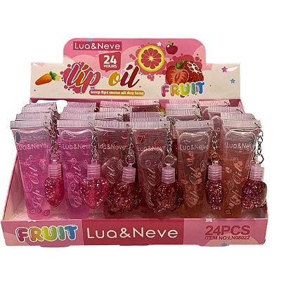 Lip Oli Fruit Chaveirinho 24 Horas Ln08022 Lua E Neve - Box C/ 24 Unid