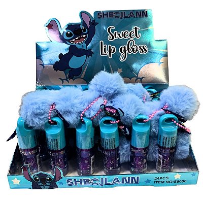 LIP GLOSS CHAVEIRINHO SWEET STITCH S5006 OBOTE BOX C/ 24 UNID