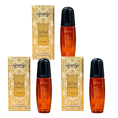 PERFUME ARISHAT POUR FEMME 30ML VERNISSAGE - KIT C/ 03 UNID