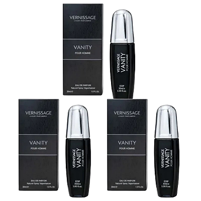 Perfume Vanity Pour Homme 30ml Vernissage - Kit C/ 03 Unid