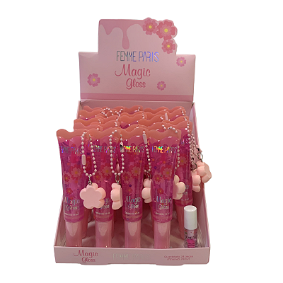 Gloss Magic Chaveirinho Femme Paris - Box C/ 24 Unid