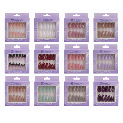Unhas Postiças Autocolantes Sabrina Sato SP1515 - Pcte 12 Unid