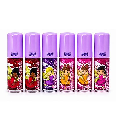 Brilho Labial Fadarinas Linha Teen Safira - Kit c/ 06 unid