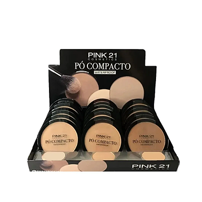 PÓ Compacto Pink 21 Cs6659 - Box 24unid