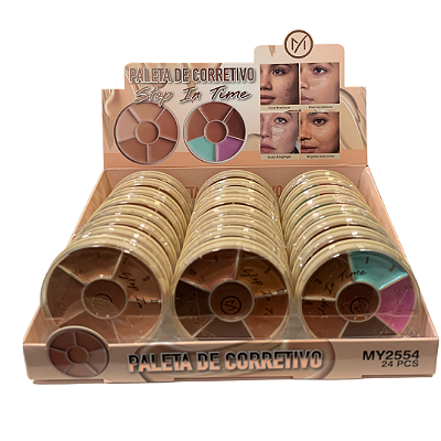 Paleta De Corretivo Cremosa MY2554 - Box c/ 24unid