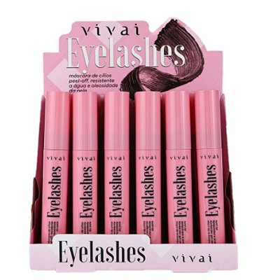 Máscara De Cílios Eye Lashes Vivai 228.1.1 - Box C/ 24unid