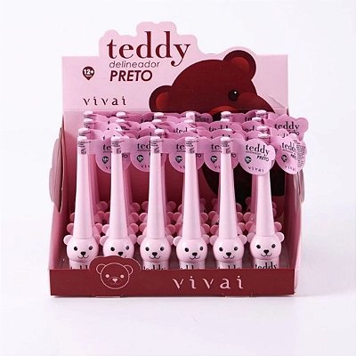 Delineador LÍquido Teddy Vivai 2209.1.1 - Box C/ 24unid