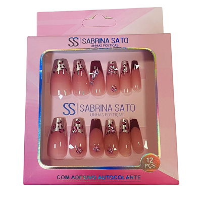Unhas Postiça Decorada Autocolante Sabrina Sato SP1679