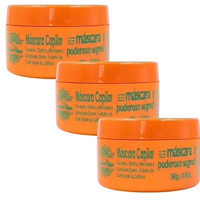 Máscara Capilar Poderoso Segredo Divina Flora 300g - Kit c/ 03 unid