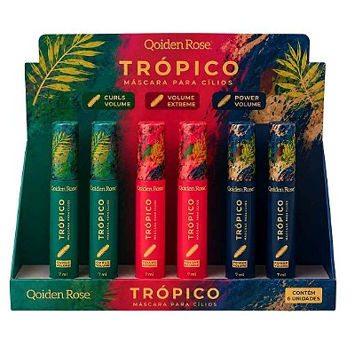 Máscara de Cilios Tropico Qoiden Rose J8061- Box c/ 24 unid