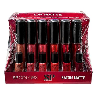 Batom Líquido Matte SP Colors SP473 - Box c/ 24 unid
