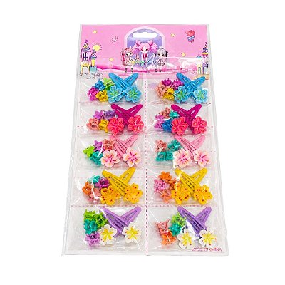 Kit Infantil de Presilhas com Tic Tac e Mini Piranha MQ97 Pcte c/ 10unid