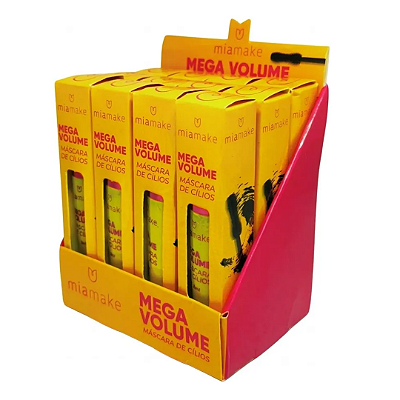 Máscara De Cilios Mega Volume Mia Make 598 - Box c/12unid