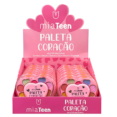 Paleta De Coração Multifuncional Mia Make 643 - Box c/12unid