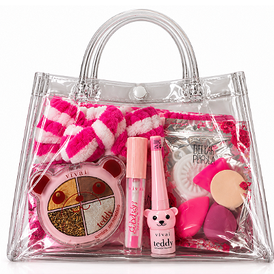 Kit de Maquiagem Teen com 9 Itens + Sacola