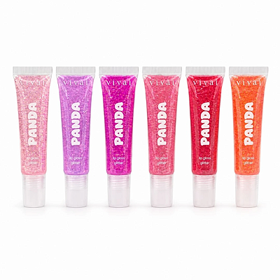 Lip Gloss Glitter Panda Vivai 3427.1.1- Kit c/ 06unid