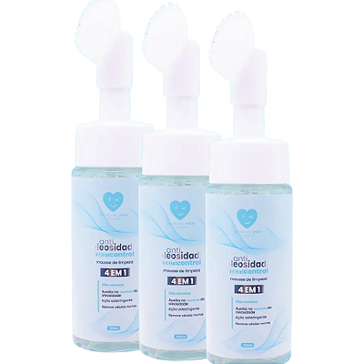 Sabonete Mousse Antioleosidade Forever You - Kit c/03 unid