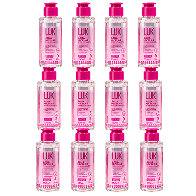 Água Micelar Rosa Mosqueta Luk - Kit c/ 12unid