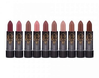 Batom Matte Elogio Tons Nude Dalla Make up DL-ELO - Kit c/ 10 unid