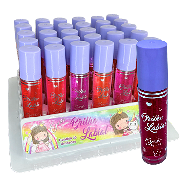 Brilho Labial Little Princess 5ml Kyráv 703 - Box c/ 30 unid