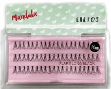 Cílios Postiços Tufo 14mm Mandala DF-354