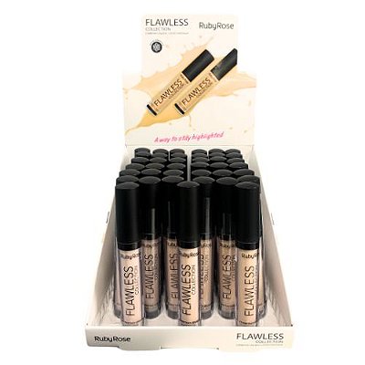 Corretivo Líquido Flawless Collection Ruby Rose HB-8080 Nude Group 01 - Box c/ 36 unid