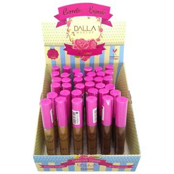 Corretivo Liquido Vegano Peles Morenas e Negras Dalla Makeup DL043N - Box c/ 36 unid