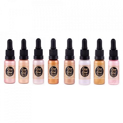 Iluminador Líquido Vegano Glow Baby Glow Dalla DL024 - Kit c/ 08 unid
