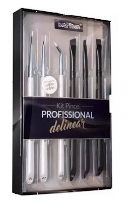 Kit Pincel Profissional para Delinear Macrilan WB700