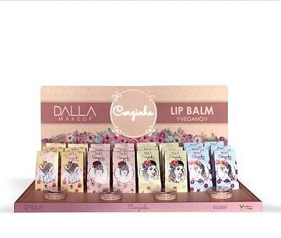 Lip Balm Corzinha Hidratante Labial Dalla DL0309 - Box c/ 24 unid