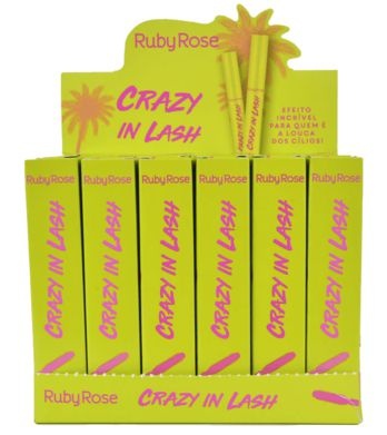 Máscara para Cílios Crazy in Lash Ruby Rose HB-505 – Box c/ 24 unid