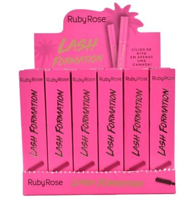 Máscara para Cílios Lash Formation Ruby Rose HB-504 – Box c/ 24 unid