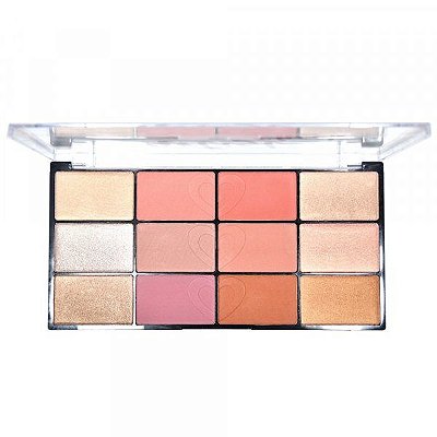 Paleta de Blush e Iluminador Artist Cheek Ruby Rose HB-7219