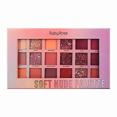 Paleta de Sombra Soft Nude Feels Ruby Rose HB-1045