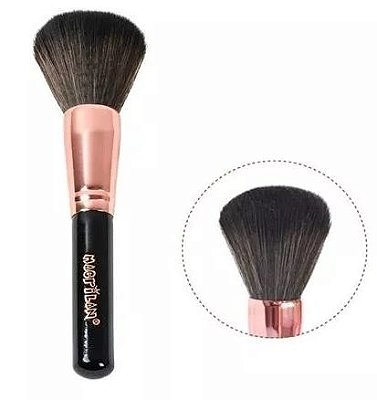Pincel para Pó Profissional Linha Rosê Macrilan R-01