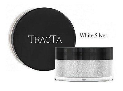 Sombra Glitter em Pó Cor White Silver Tracta