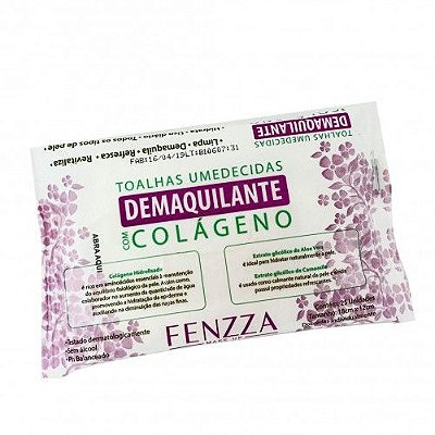 Toalhas Umedecidas Demaquilante com Colágeno Fenzza FZ51007