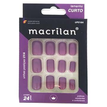 Unhas Postiças Macrilan Curto Uva UP218A