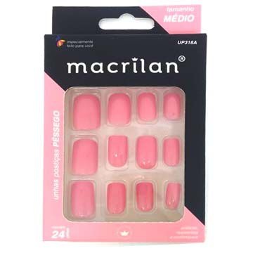 Unhas Postiças Macrilan Médio Pêssego UP318A