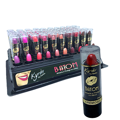 Batom Bastão Cremoso 3g Kyráv 424 - Box c/ 50 unid