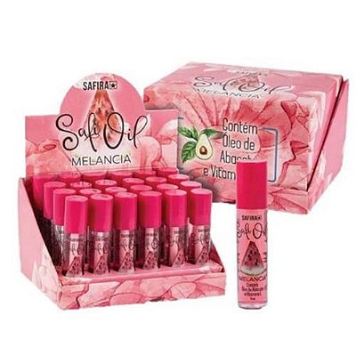 Batom Lip Oil Safi Oil Melancia Safira – Box c/ 24 unid