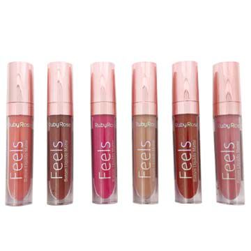 Batom Líquido Matte Feels Ruby Rose HB-8226 Group 03 – Kit c/ 06 unid