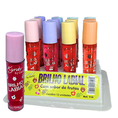 Brilho Labial Frutas 5ml Kyráv 114 - Box c/ 12 unid