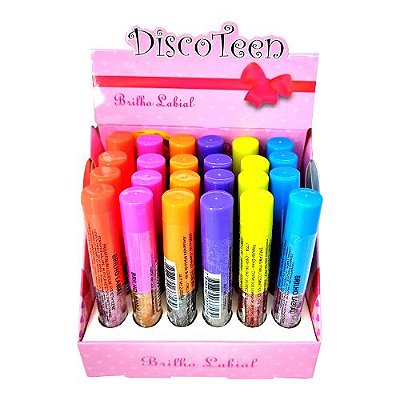 Brilho Labial Infantil Disco Teen HB86234 – Box c/ 24 unid