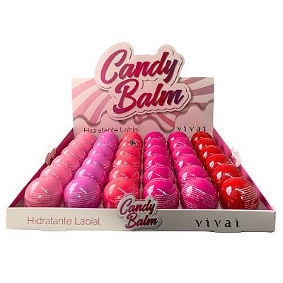 Hidratante Labial Candy Balm Vivai 3038.1.1 - Box c/ 36 unid