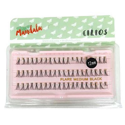 Cílios Postiços Tufo 12mm Mandala DF-353